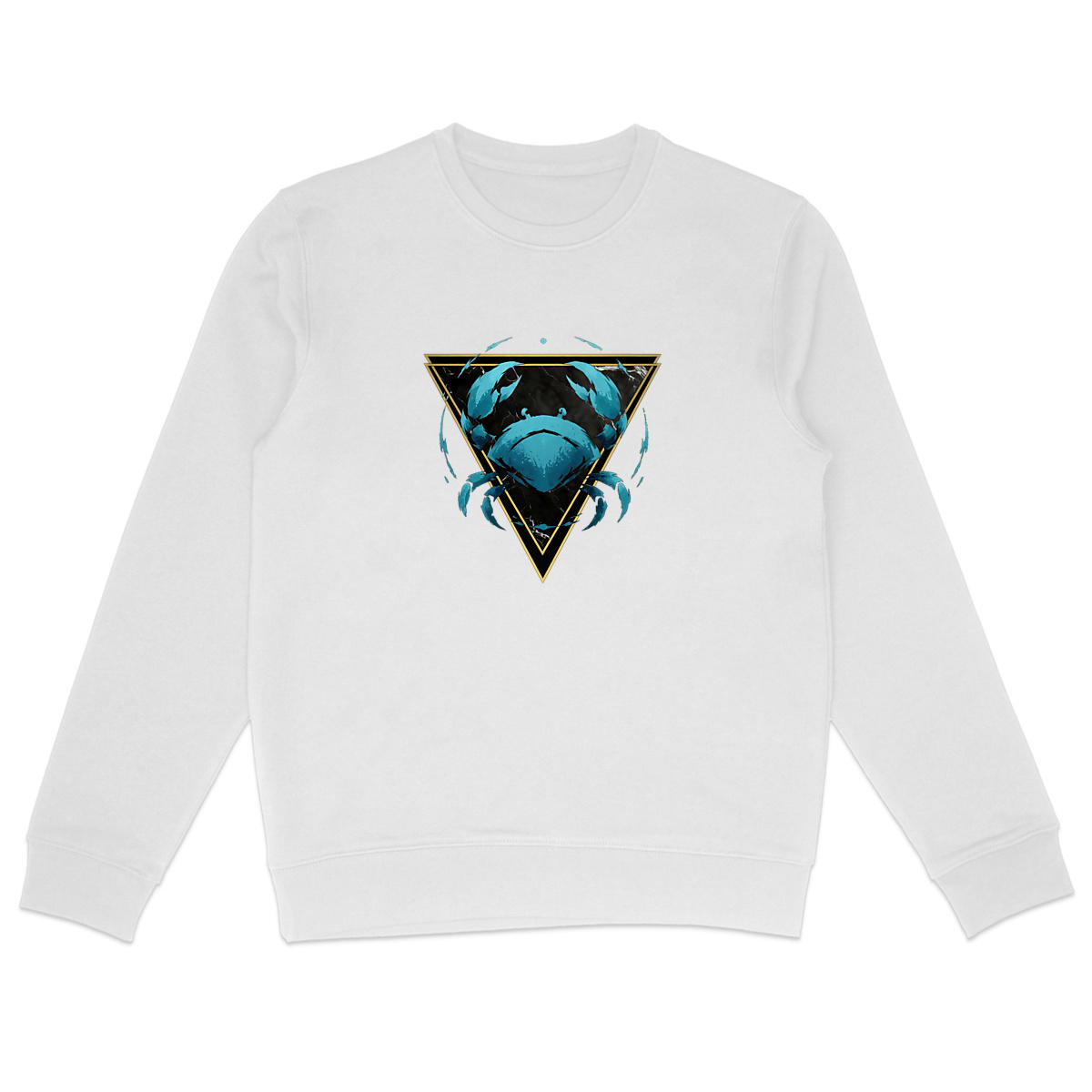 Image front Sweat Léger Unisexe Cancer Coton Bio - Style Ethnique Élément Eau