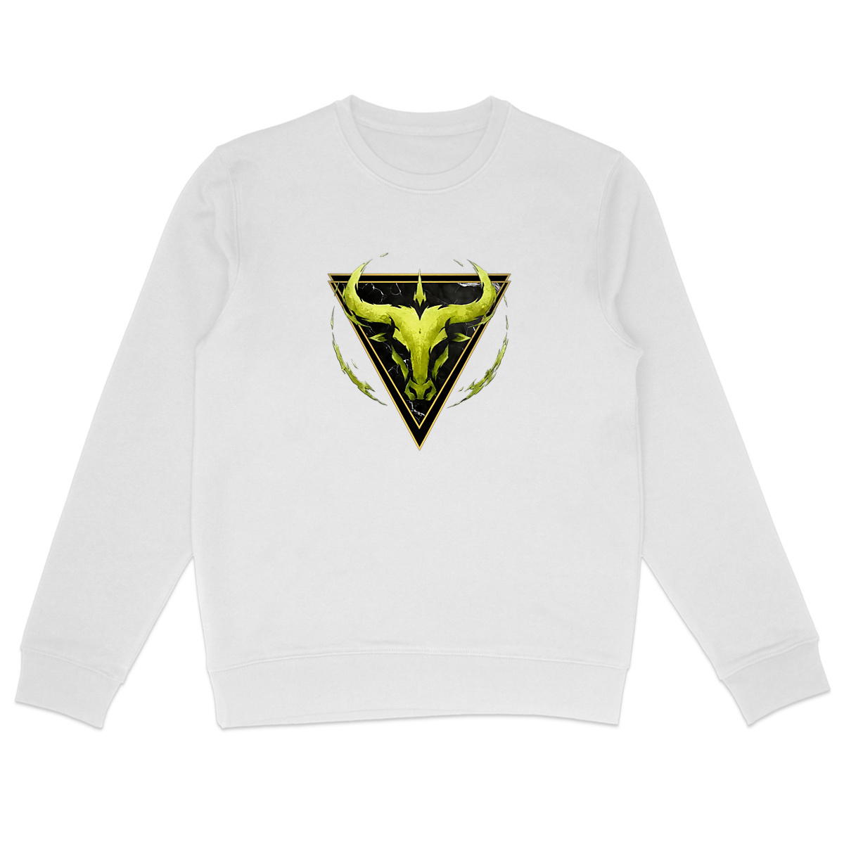 Image front Sweat Léger Unisexe Taureau Coton Bio - Style Ethnique Élément Terre