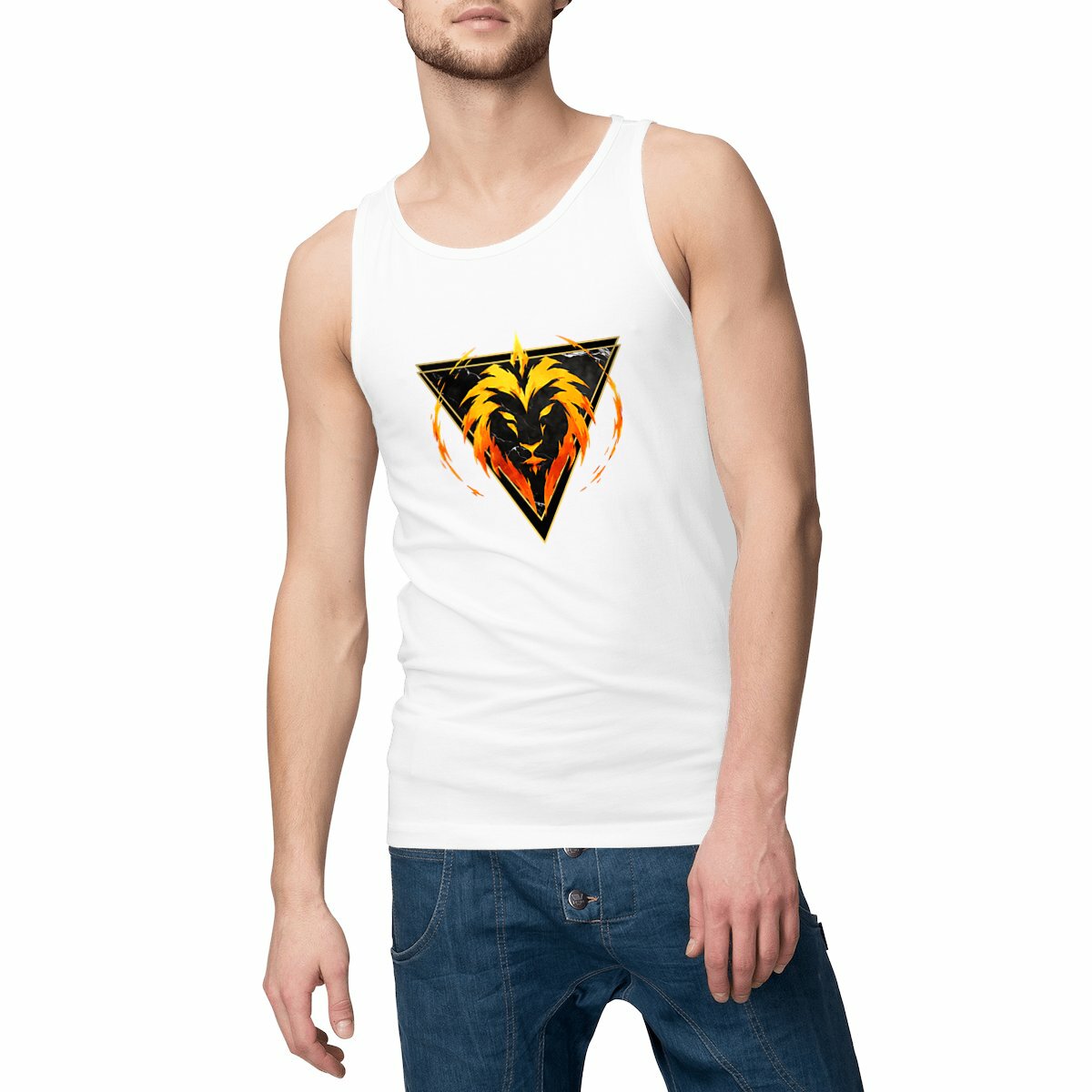 Débardeur Homme - Design Zodiac Lion par Kek-Ina
