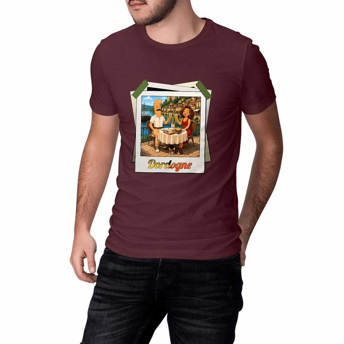 T-shirt Unisexe Dordogne – Coton Bio Premium, Idée Cadeau | Kek & Ina