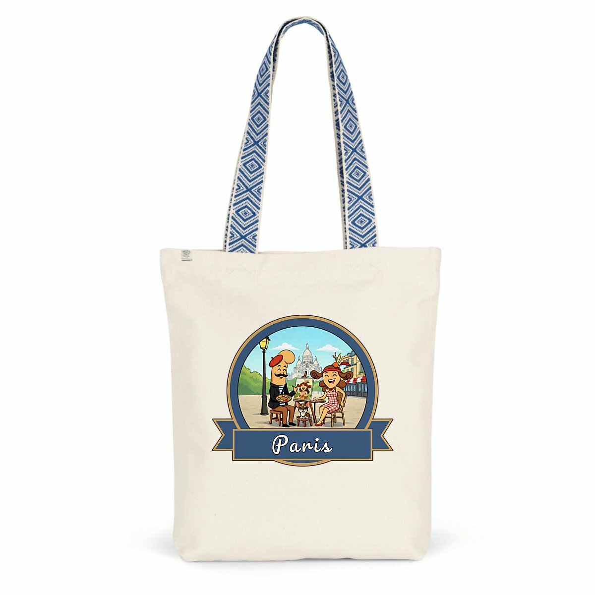 totebag ethnique "Kékette et Vagina à Paris-Montmartre" - Image