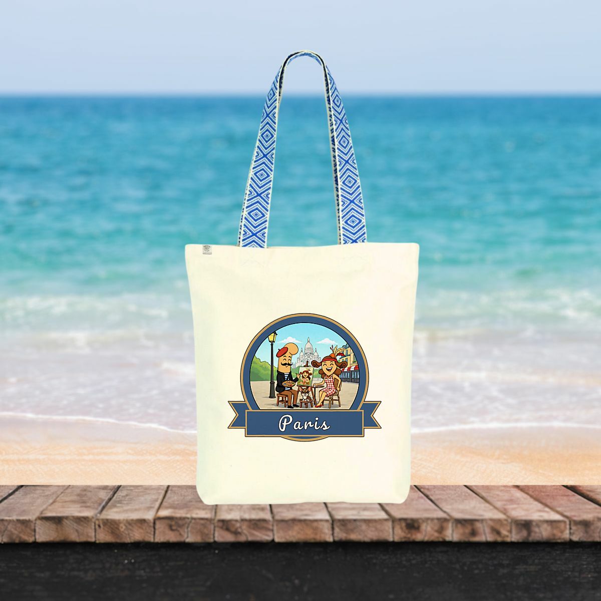 totebag ethnique "Kékette et Vagina à Paris-Montmartre"