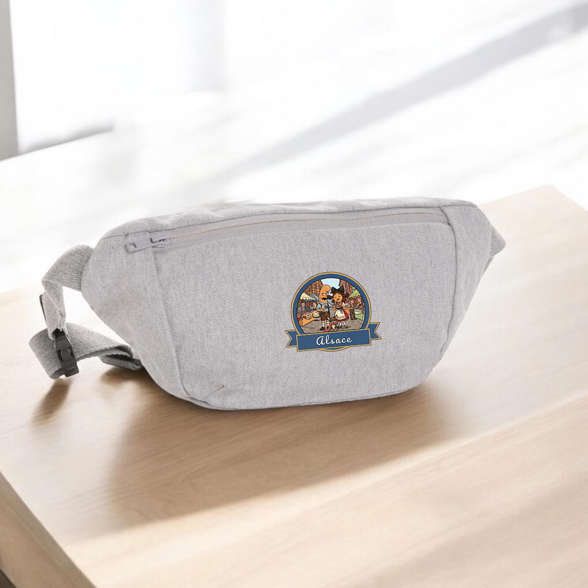 Image front Sac banane en toile Alsace – Kek et Ina en Alsace