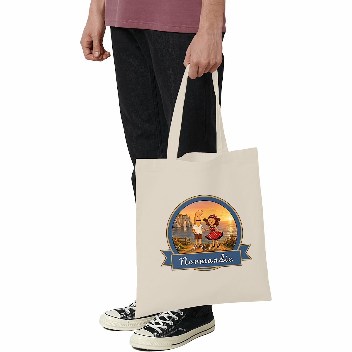 Image front T-shirt Unisexe Classique - Kek et Ina en Normandie