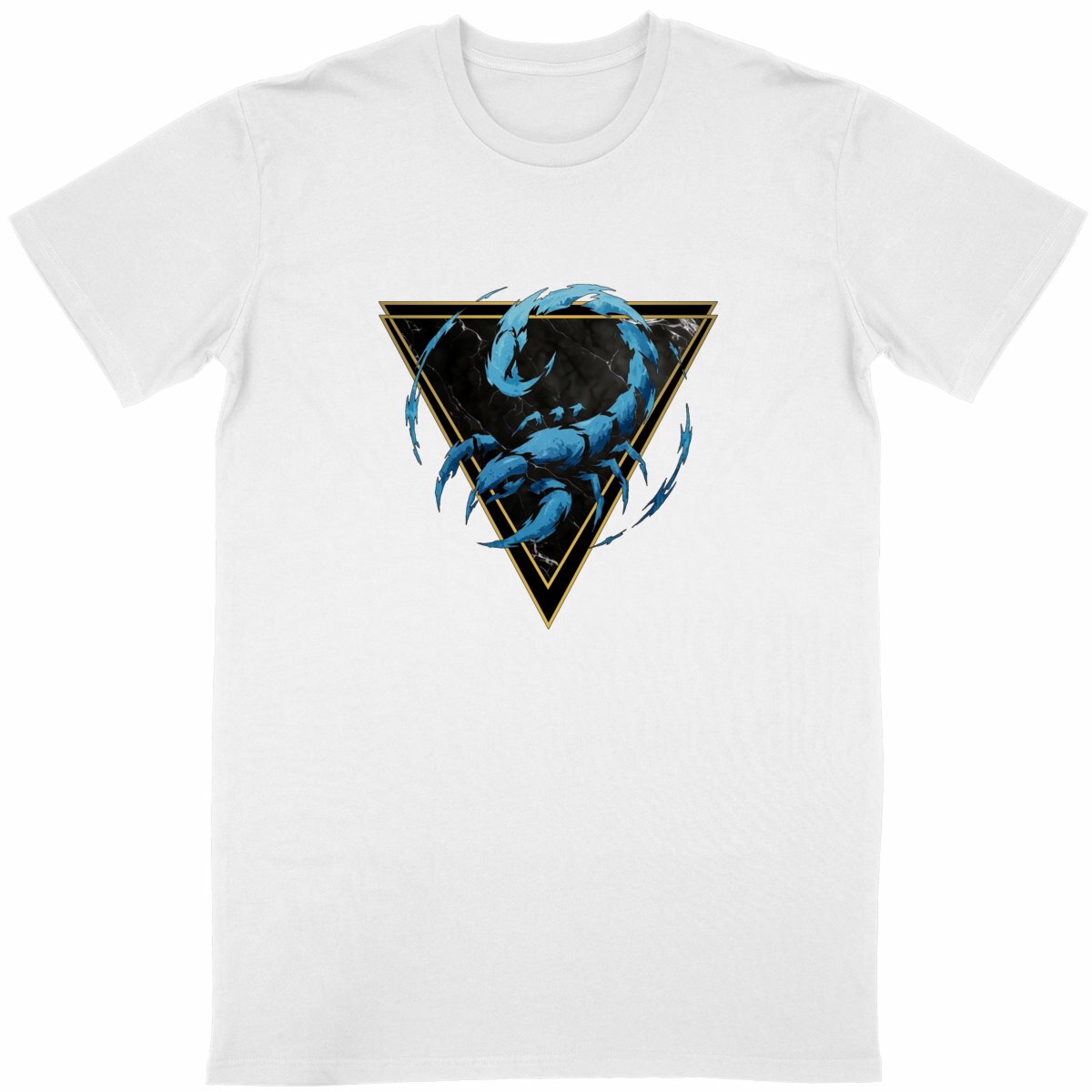 Image front T-shirt Unisexe Classique Scorpion Coton Bio - Style Ethnique Élément Eau