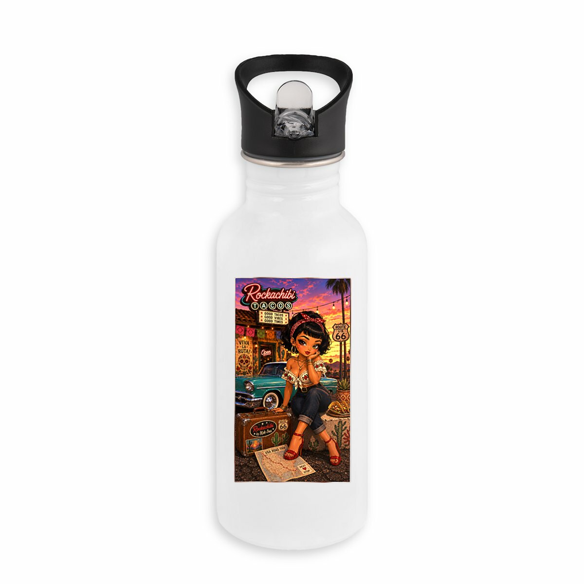 Image front Débardeur Homme Rockabilly Pénélopé - Rockachibi
