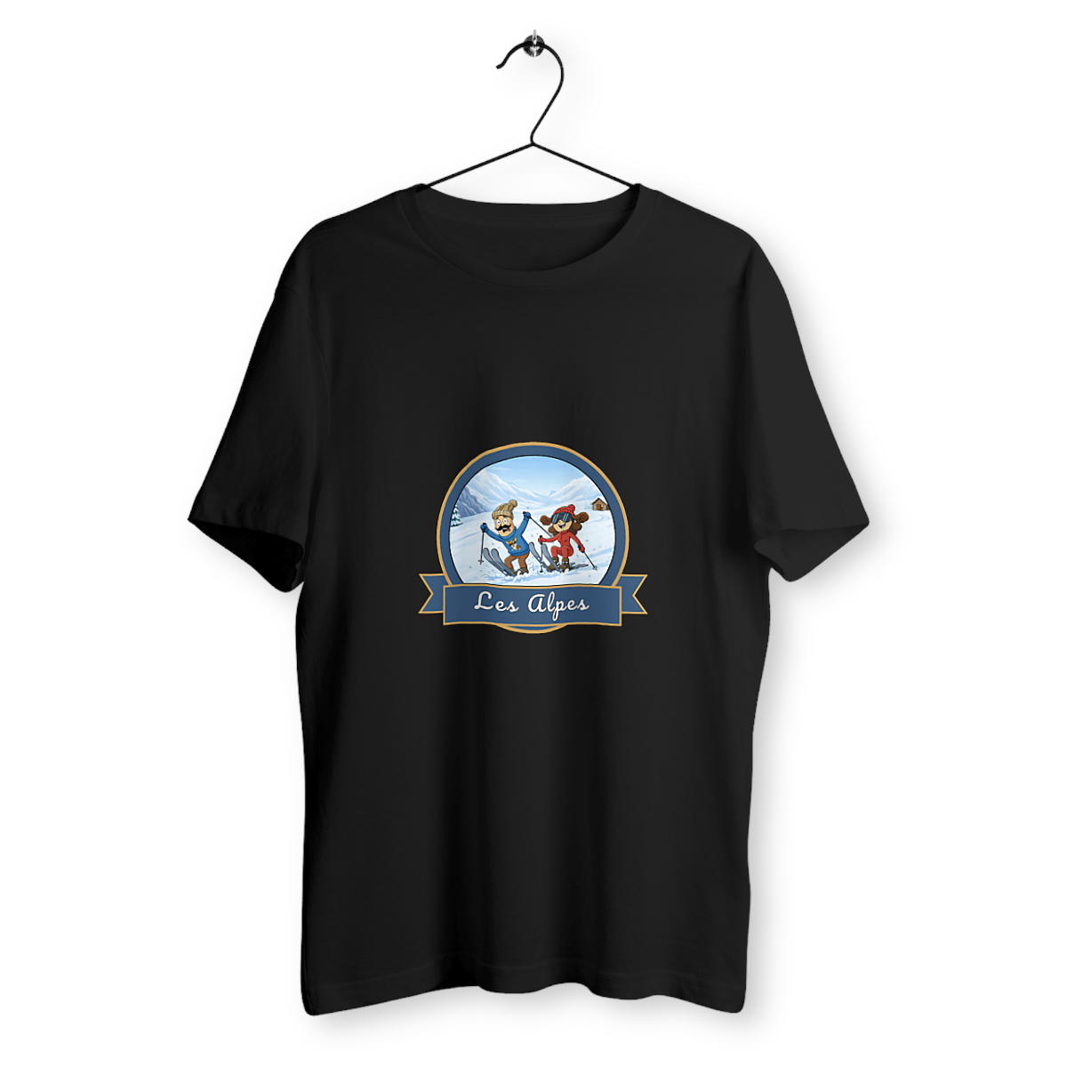 T-shirt Unisexe Classique "Kékette et Vagina dans les Alpes" - Image