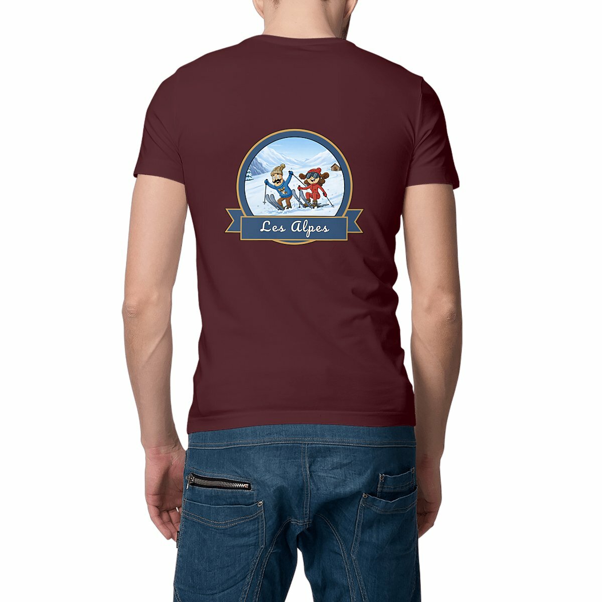 T-shirt Unisexe Classique "Kékette et Vagina dans les Alpes"