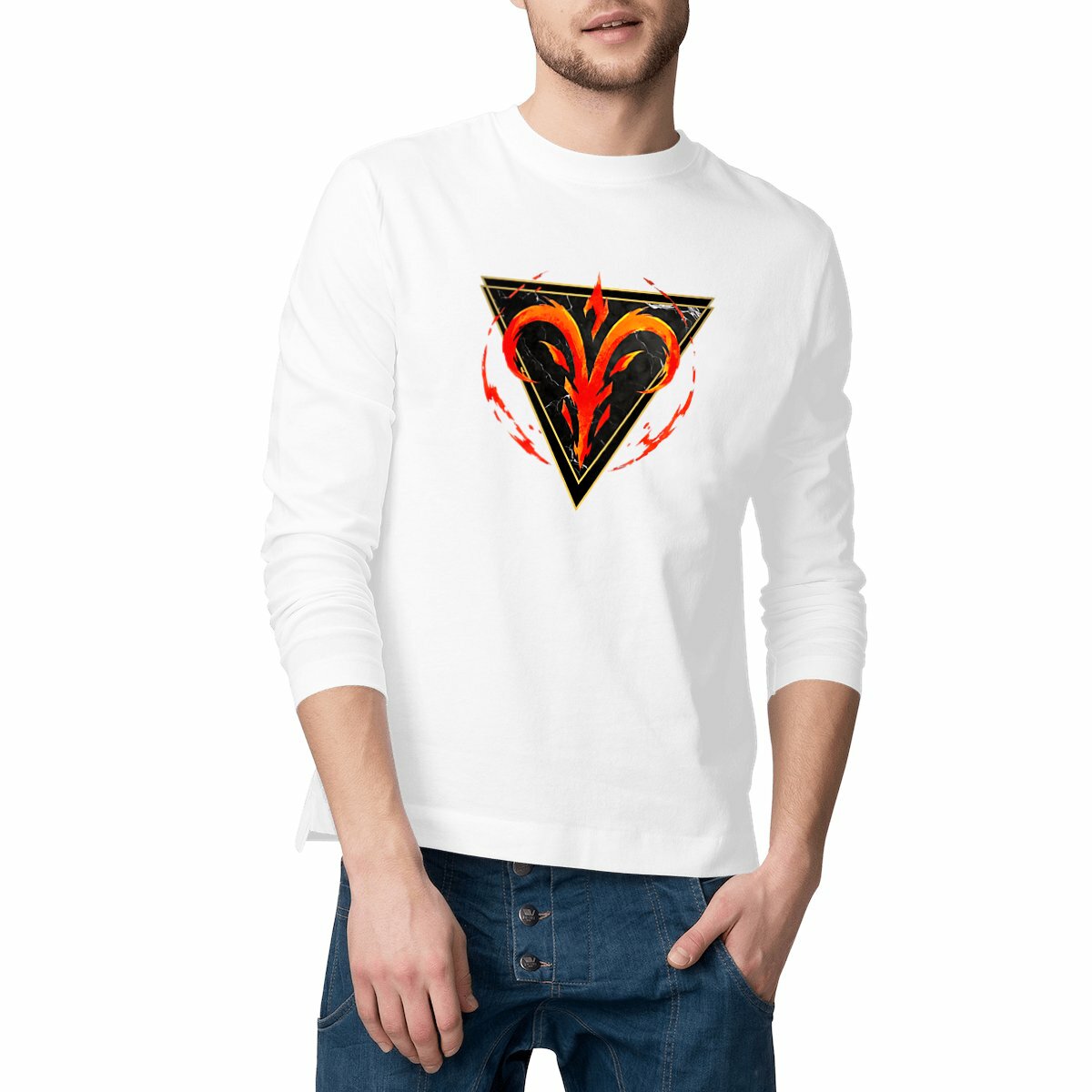 T-shirt Homme classique manches longues - Énergie du Bélier