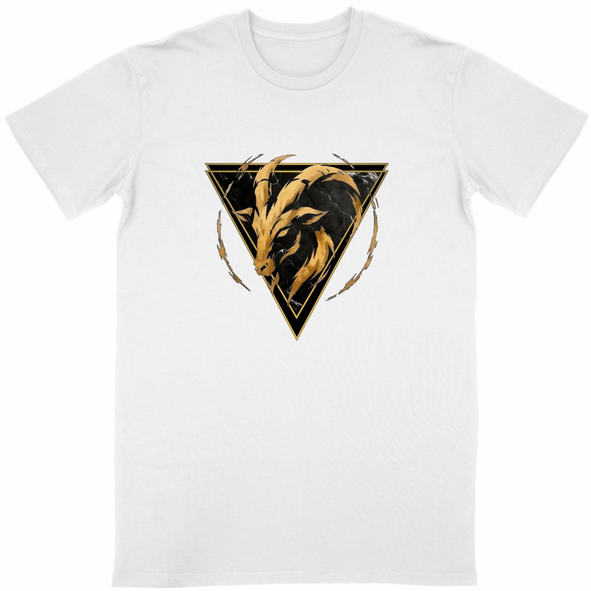 Image front Débardeur Homme Capricorne en Coton Bio - Haut Style Ethnique Élément Terre