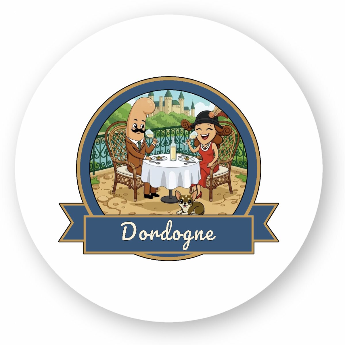 Stickers  "Kékette et Vagina en Dordogne"