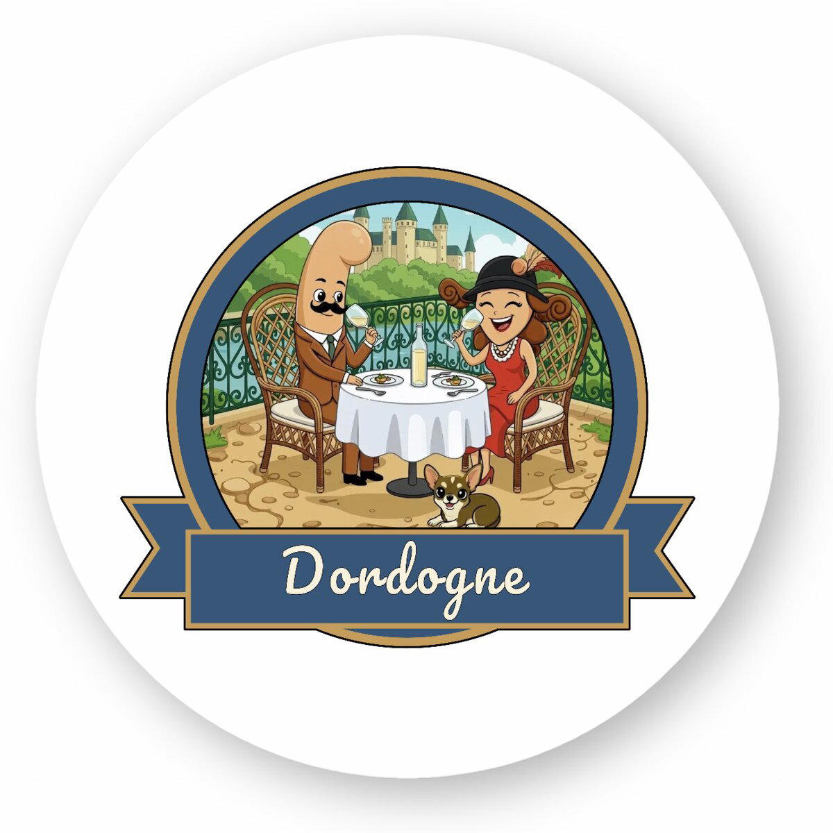 Stickers  "Kékette et Vagina en Dordogne"