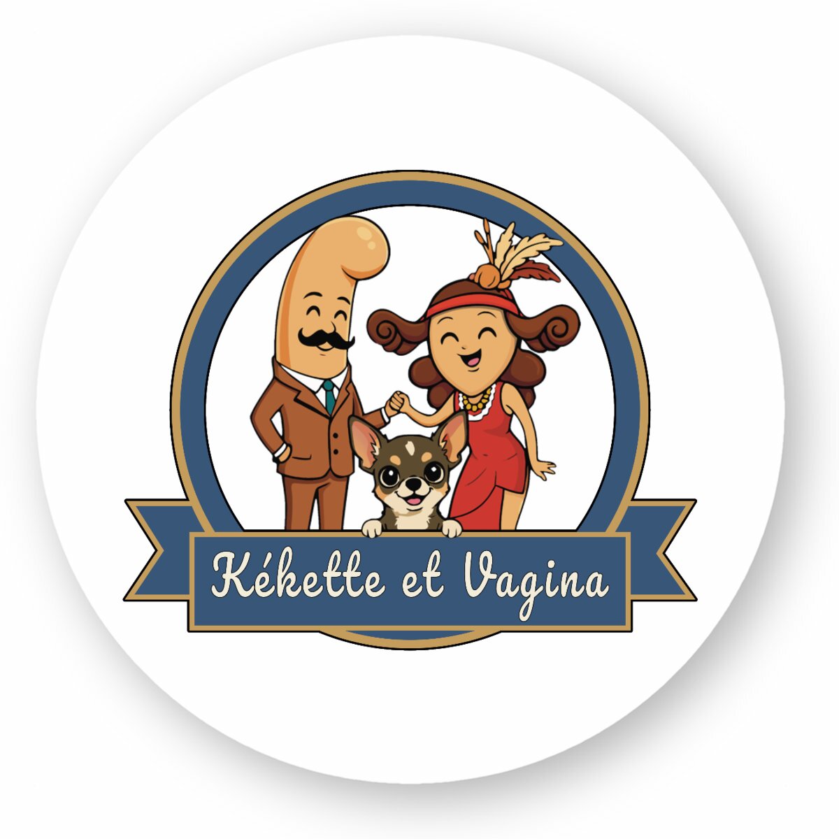 Stickers signature "Kékette et Vagina"