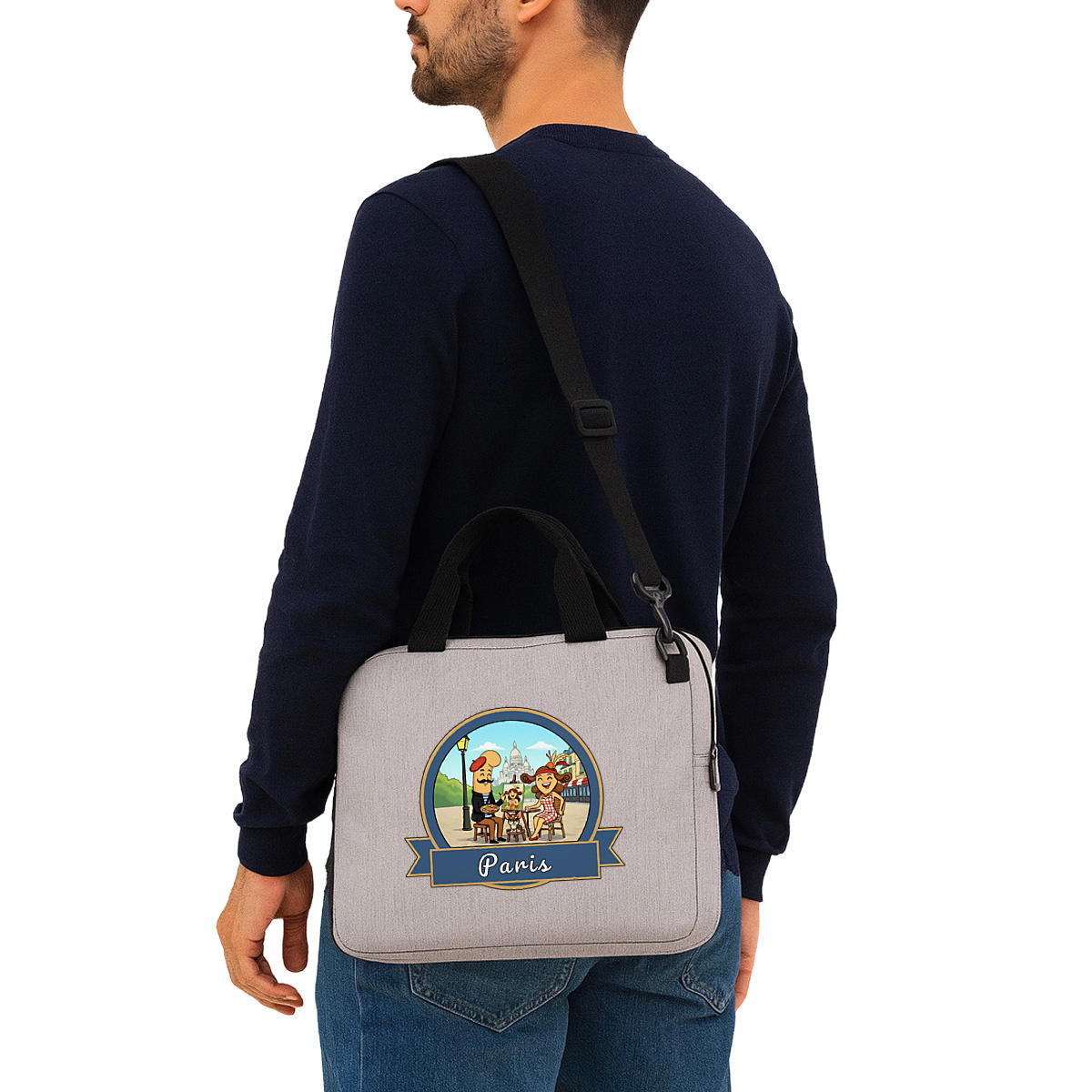 Sac pour ordinateur portable "Kékette et Vagina à Paris-Montmartre"