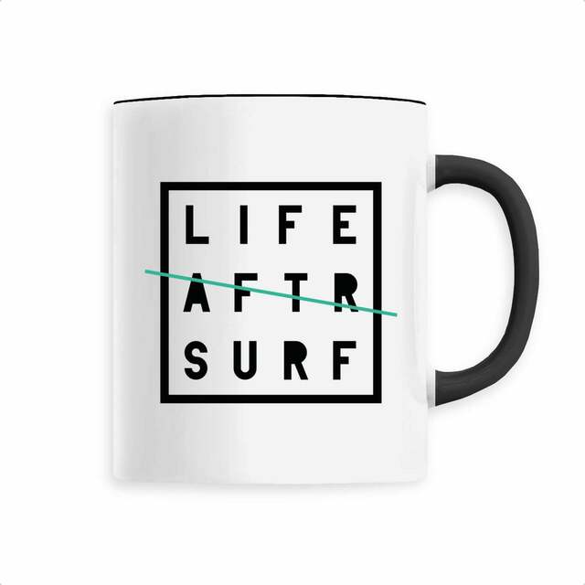 taza cerámica LIFE AFTR SURF