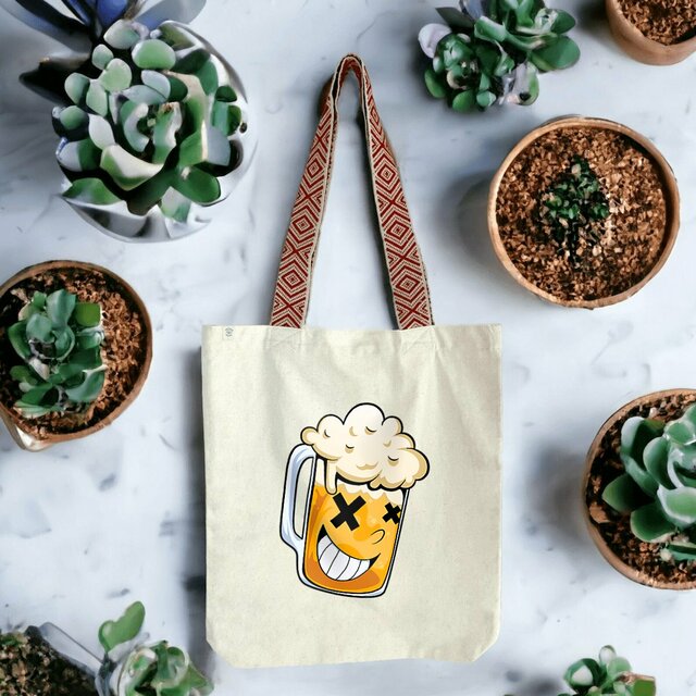 Image front Tot-bag pour la biére