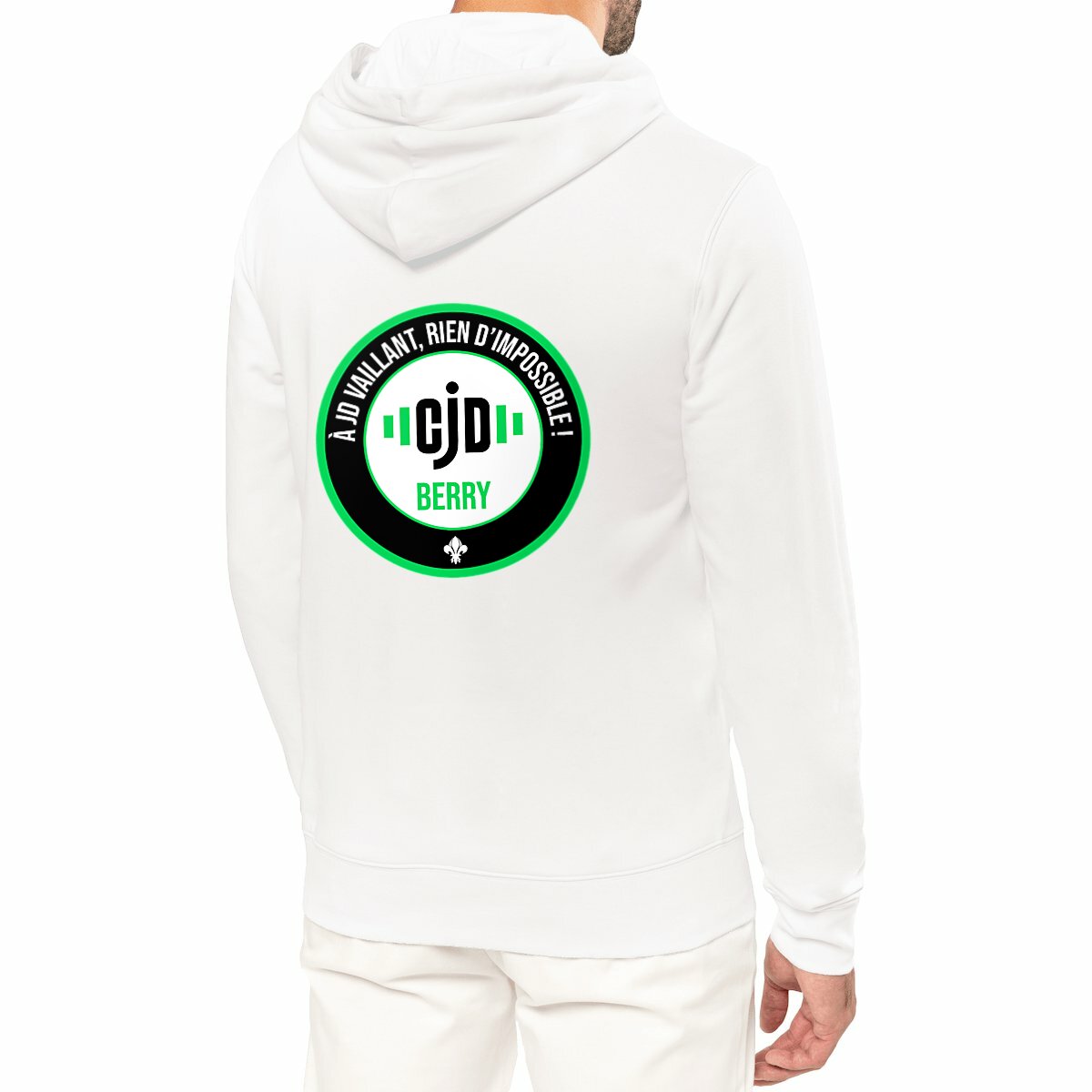 Sweat à capuche unisexe CJD BERRY