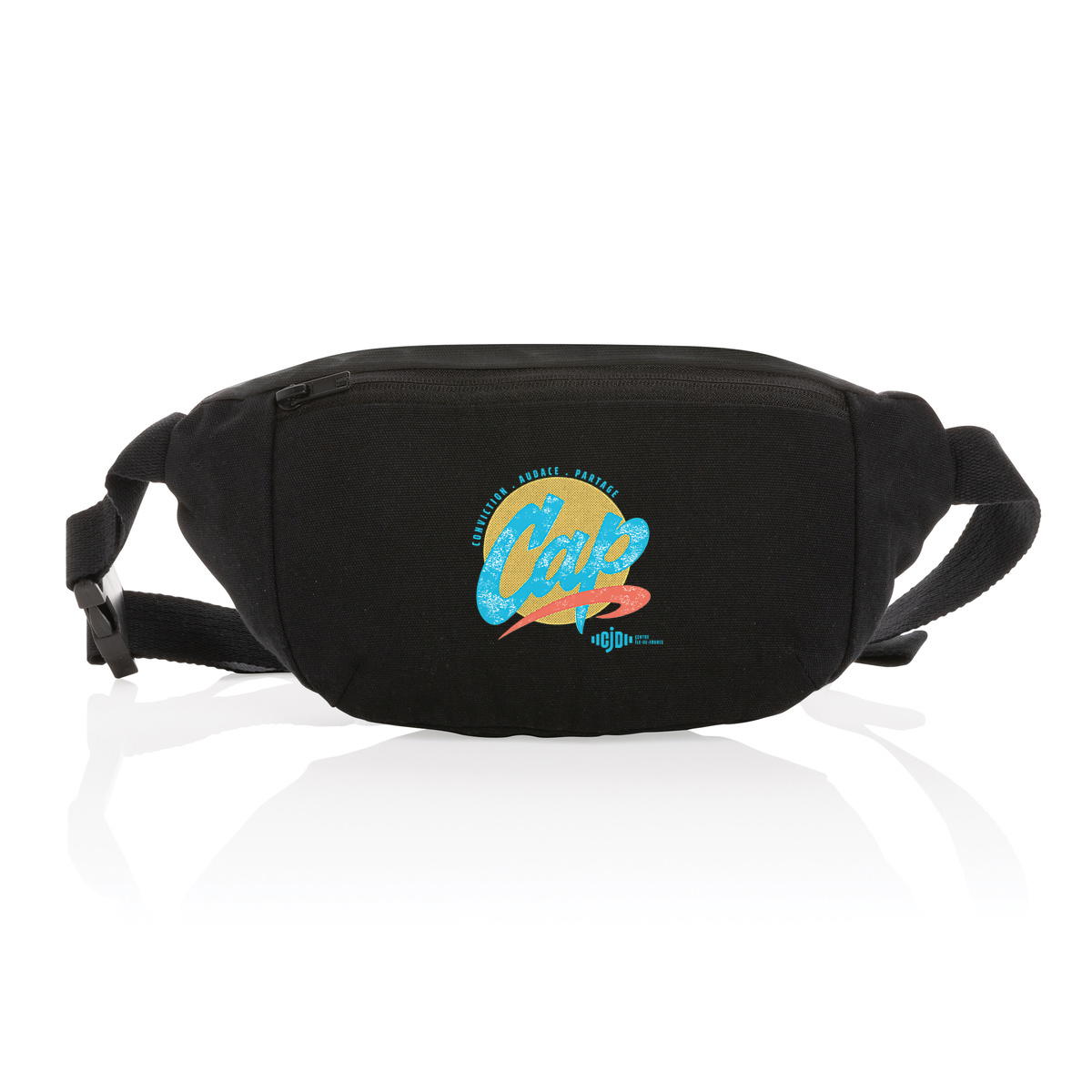 Sac banane en toile recyclée logoté CAP - Image