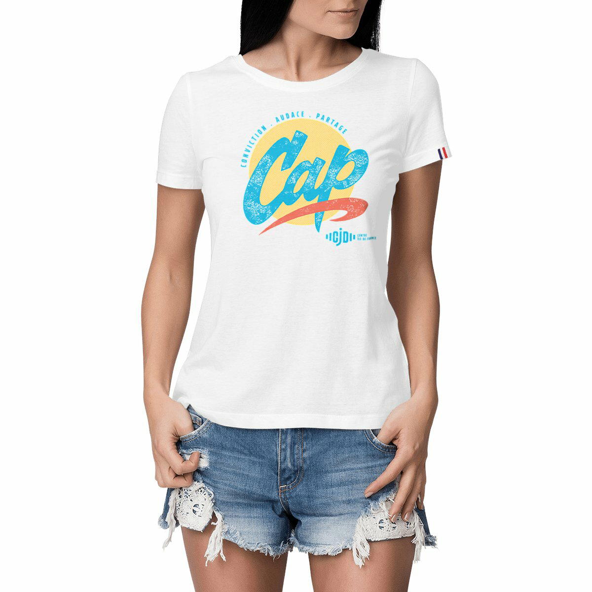 T-shirt Femme Made in France logoté CAP