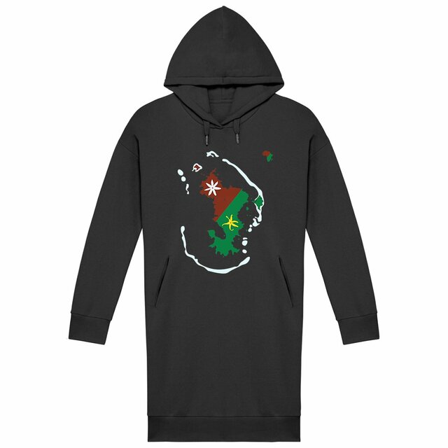 Image back Robe Sweat Femme - Premium Plus - Ramani ya Maore - Carte de Mayotte 