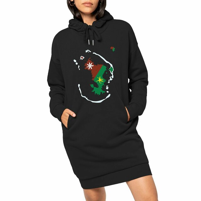 Image front Robe Sweat Femme - Premium Plus - Ramani ya Maore - Carte de Mayotte 