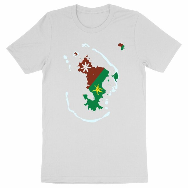 Image back T-shirt Unisexe épais - Premium Plus - Ramani ya Maore - Carte de Mayotte 