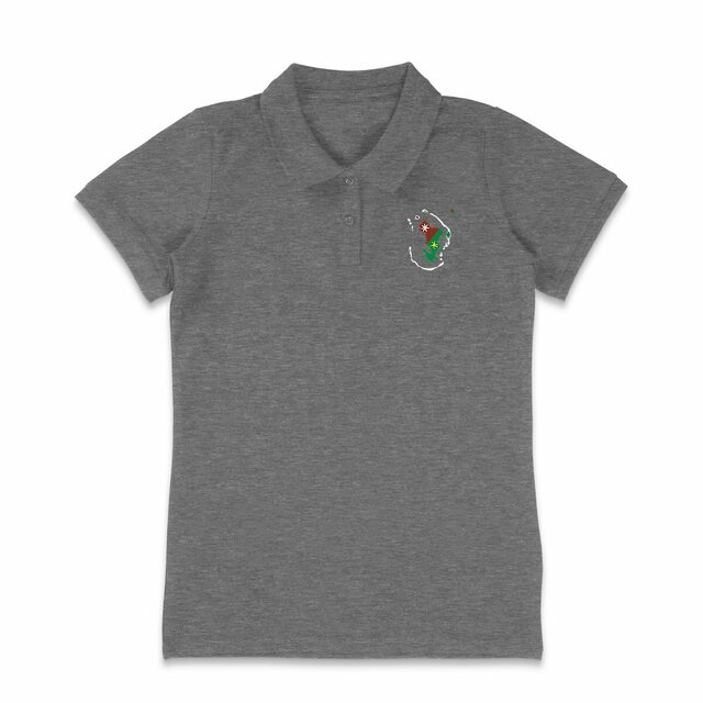 Image back Polo Femme - Premium - Ramani ya Maore - Carte de Mayotte 