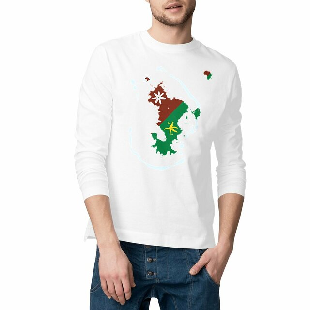 Image front T-shirt Homme manches longues - Premium - Ramani ya Maore - Carte de Mayotte 