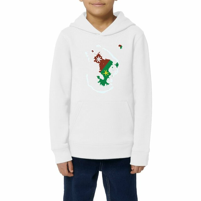 Image front Sweat à capuche Enfant - Premium - Ramani ya Maore - Carte de Mayotte 