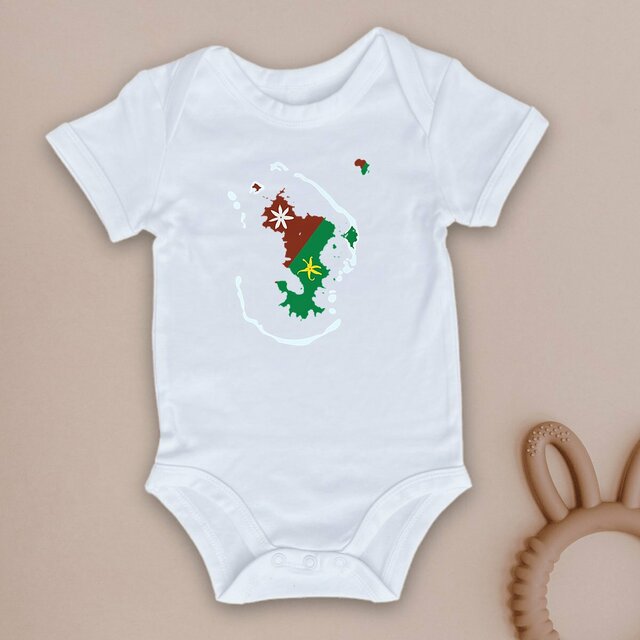 Image front Body bébé - Premium Plus - Ramani ya Maore - Carte de Mayotte - #accessoires 