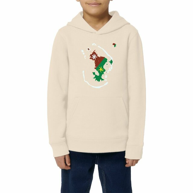 Image front eat à capuche Enfant - Premium Plus - Ramani ya Maore - Carte de Mayotte 
