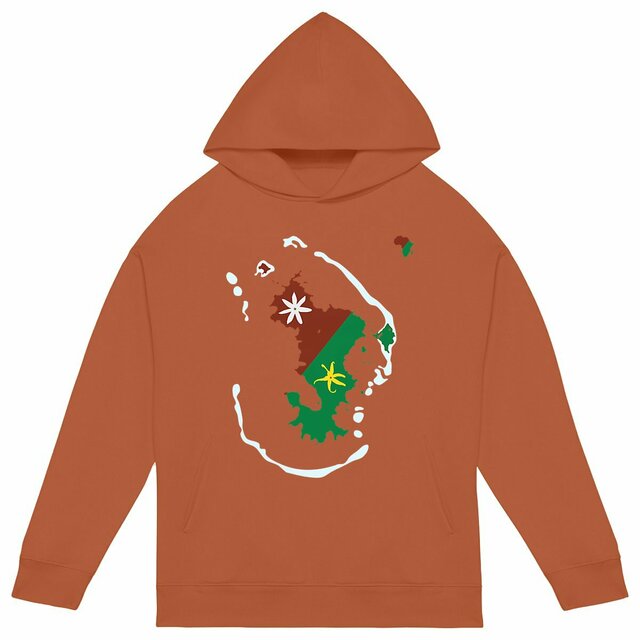 Image back Sweat à capuche Unisexe Oversized - Premium Plus - Ramani ya Maore - Carte de Mayotte 