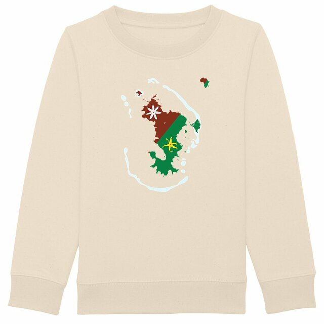 Image back Sweat-shirt Enfant - Premium Plus - Ramani ya Maore - Carte de Mayotte 