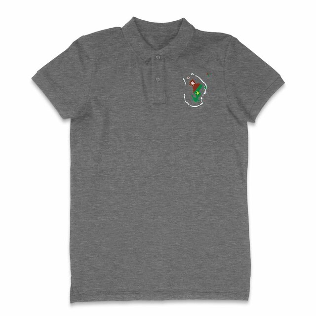 Image back Polo Homme - Premium - Ramani ya Maore - Carte de Mayotte 