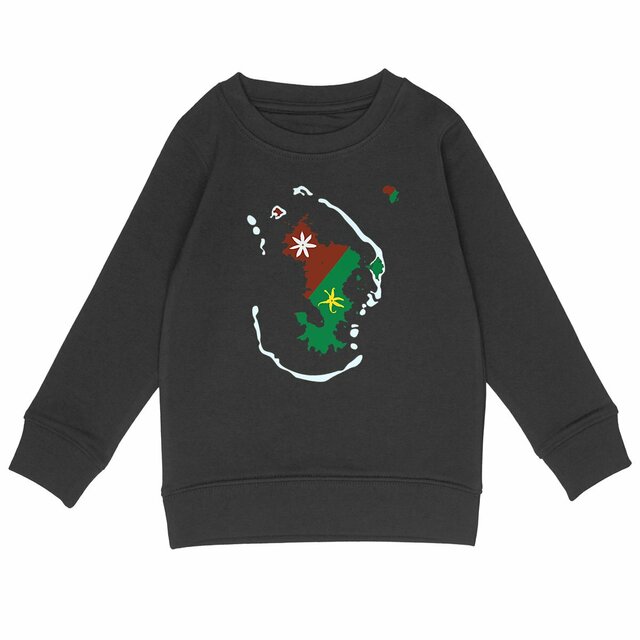 Image back Sweat-shirt Enfant - Premium - Ramani ya Maore - Carte de Mayotte 