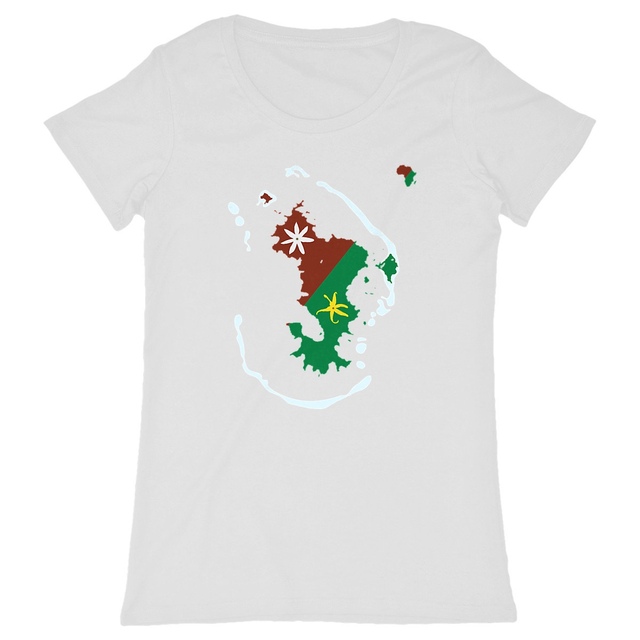 Image back T-shirt Femme - Change - Ramani ya Maore - Carte de Mayotte 
