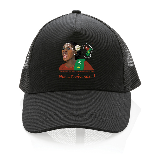 Image front Casquette Trucker 100% recyclée - Premium - Karivendze