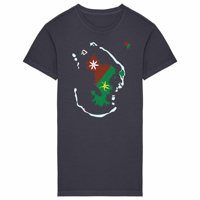 Image back Robe T-shirt Femme - Premium Plus - Ramani ya Maore - Carte de Mayotte 