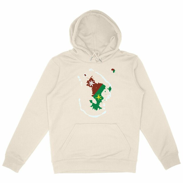 Image back Sweat à capuche Unisexe - Premium Plus - Ramani ya Maore - Carte de Mayotte 