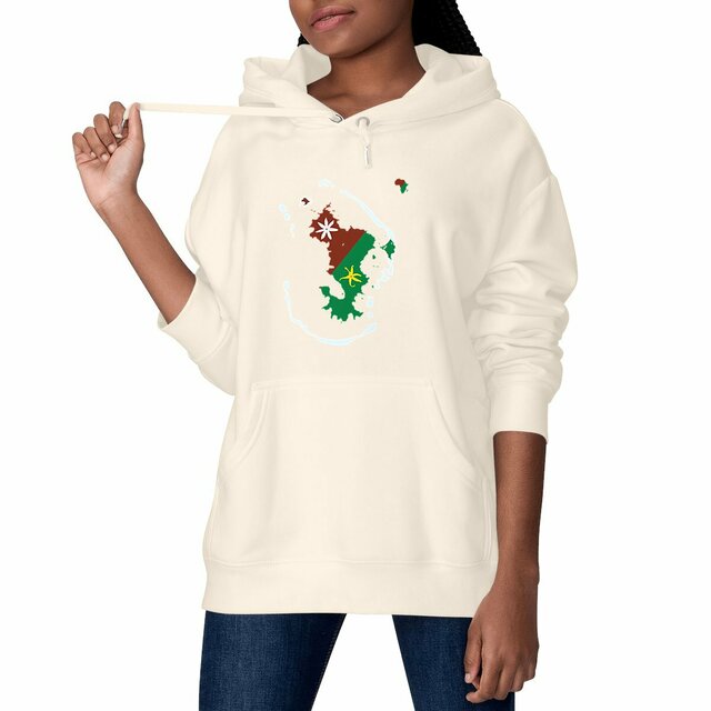 Image front Sweat à capuche Unisexe - Premium Plus - Ramani ya Maore - Carte de Mayotte 