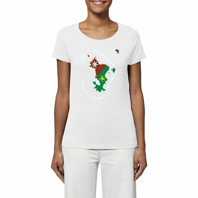 Image front T-shirt Femme - Premium - Ramani ya Maore - Carte de Mayotte 