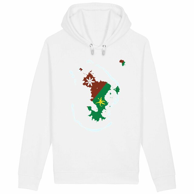 Image back Sweat à capuche avec poches latérales - Premium Plus - Ramani ya Maore - Carte de Mayotte 