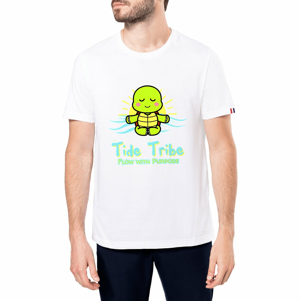 Image front Yogi Tide Tribe - Men's t-shirt Made in France