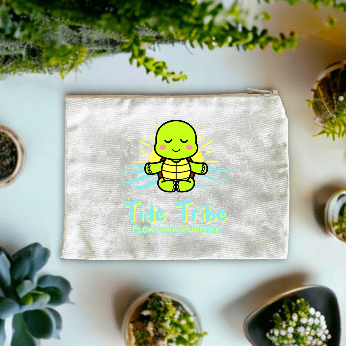 Image front Yogi Tide Tribe - Recycled cotton pouch