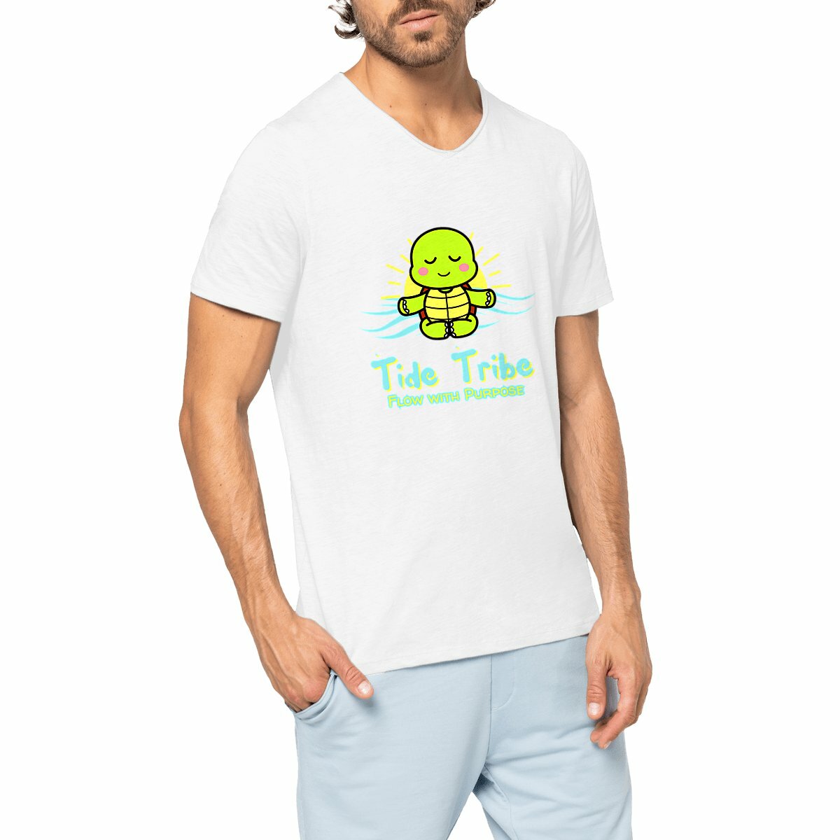 Image front Yogi Tide Tribe - Men's slub t-shirt