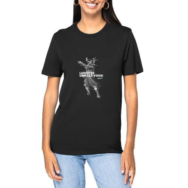 Image front T-shirt Unisexe épais - Luddites, Unissez-vous!