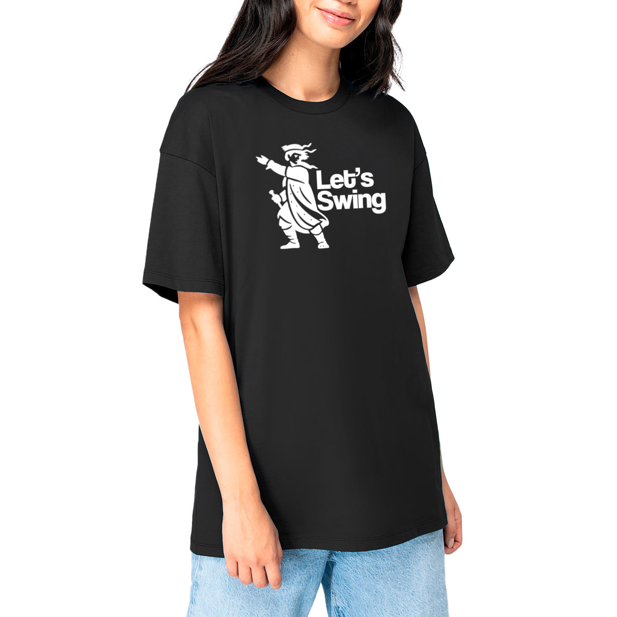 Image front T-shirt Unisexe Oversized Captain Swing