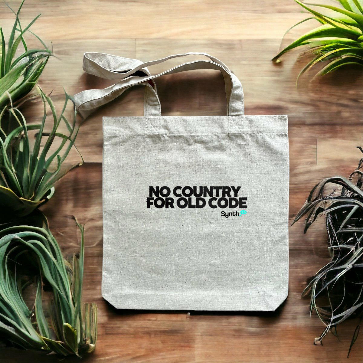 Image front Tot bag "No country for old code"