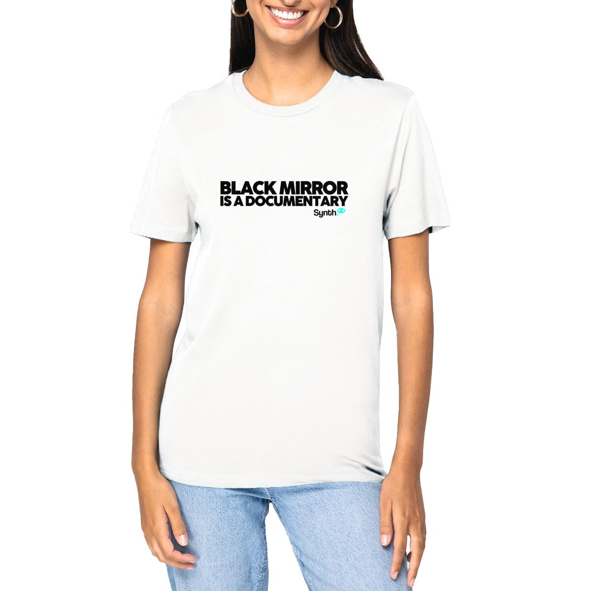Image front Black Mirror is a documentary - T-shirt Unisexe épais