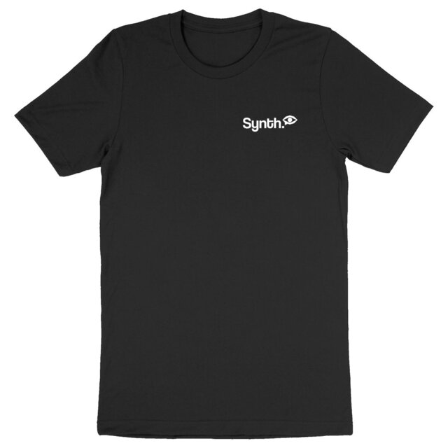 Image back Logo Synth blanc - T-shirt Unisexe épais